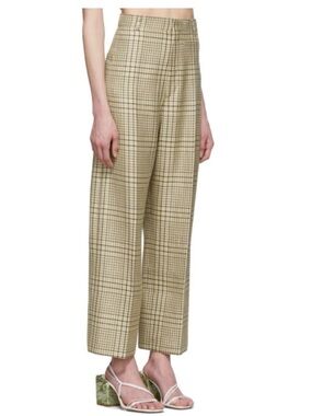 💚Jacquemus Green Check le Pantalon Coup de Soleil